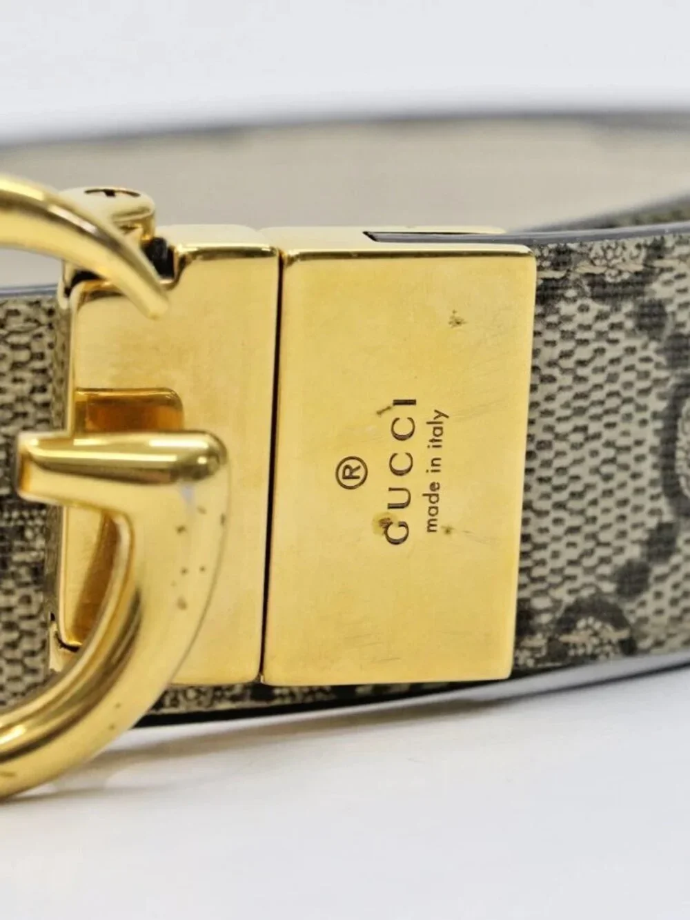 GUCCI GG Marmont 659417 Reversible Thin Belt Size 80/32